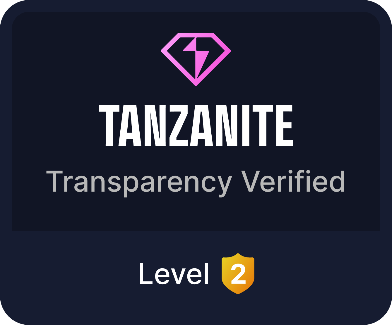 Level 2 Tanzanite Verified